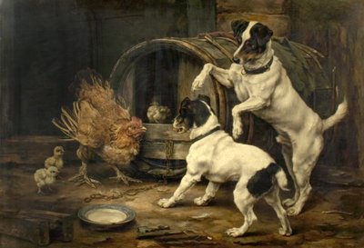 Un momento ansioso, 1895 de Lucy Ann Leavers
